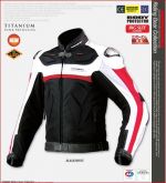 Jaqueta Komine JK-021 - Couro de Titânio
